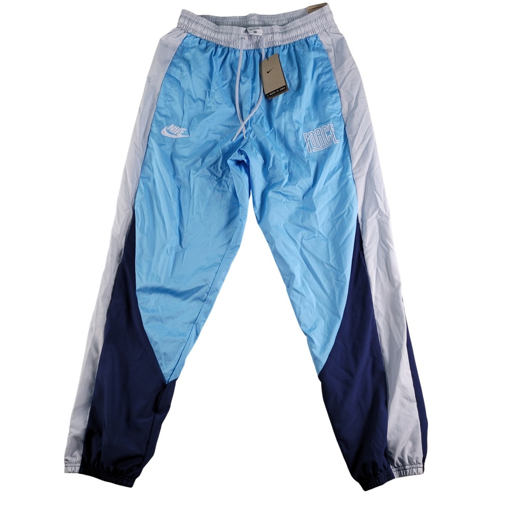 NEW Nike Force Basketball Pants Mens Medium Blue Track Joggers FB6966-407 NWT
